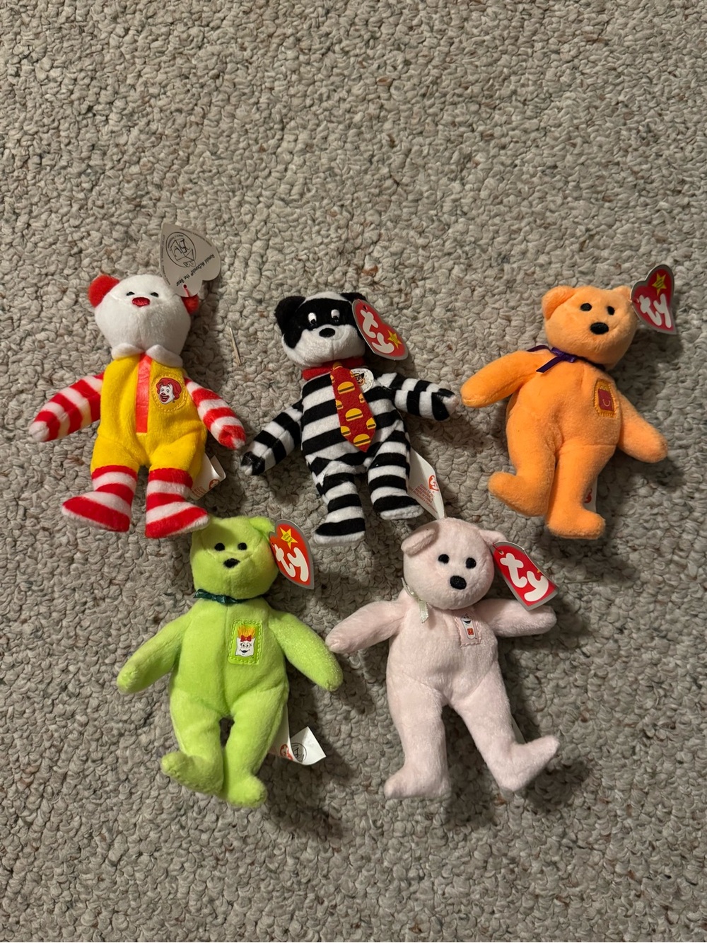 Ty Teenie Beanie Babies McDonalds Lot